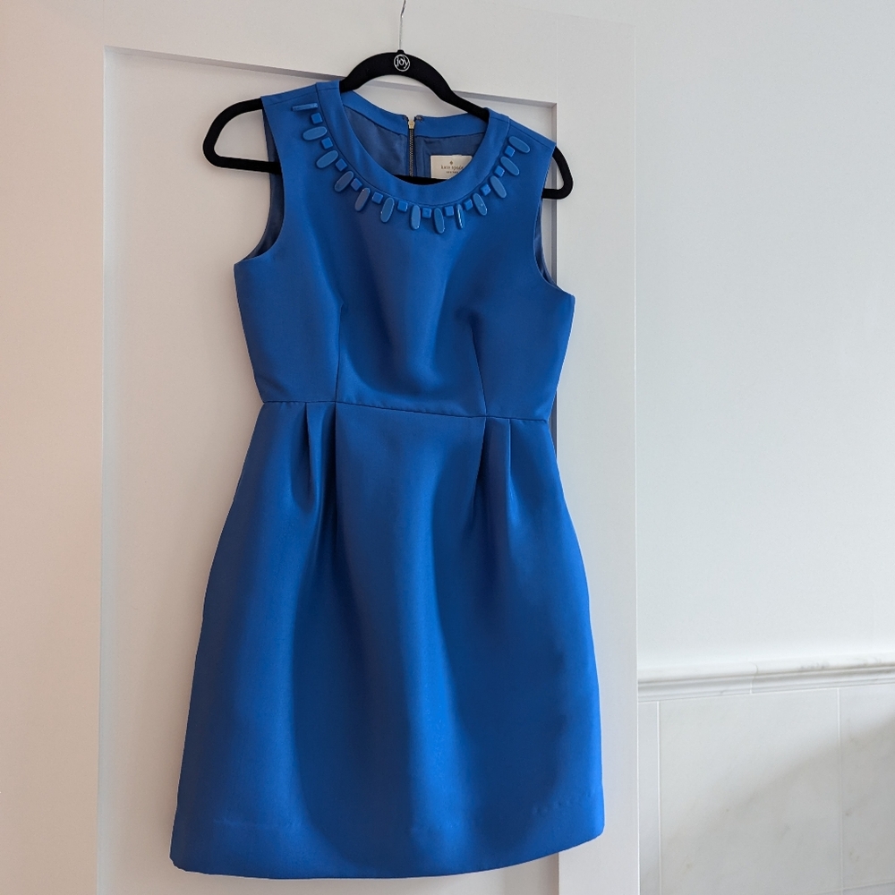 Kate Spade Cobalt Jeweled Dress Size 4